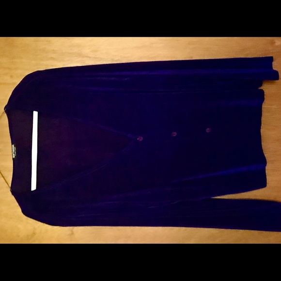 New Purple Softwear by Mark Singer Top Button Down Top/Jacket size XL Maternity - Picture 6 of 13